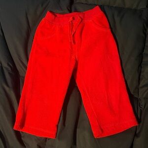 Red baby pants